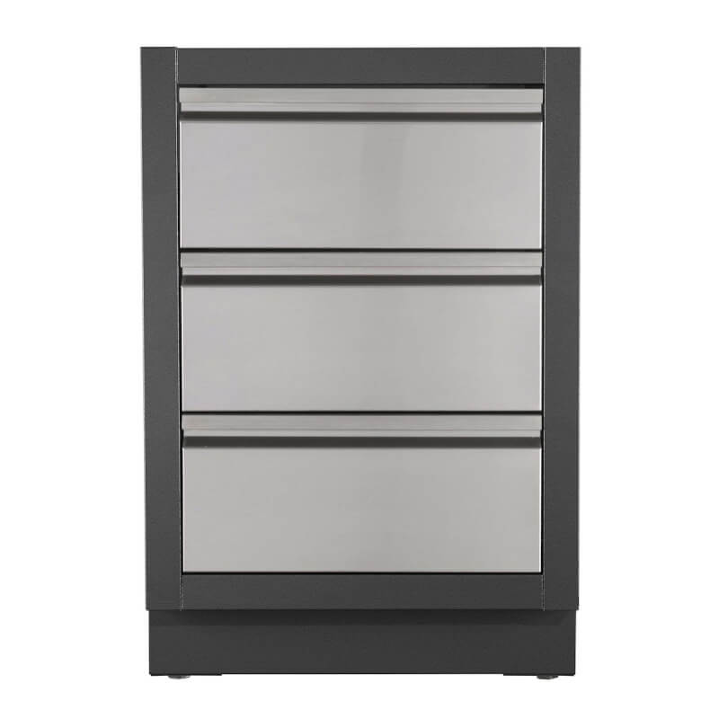 Napoleon OASIS 100 Outdoor Kitchen Island Bundle with Built-In 500 Series 32" Gas Grill - Stainless Steel