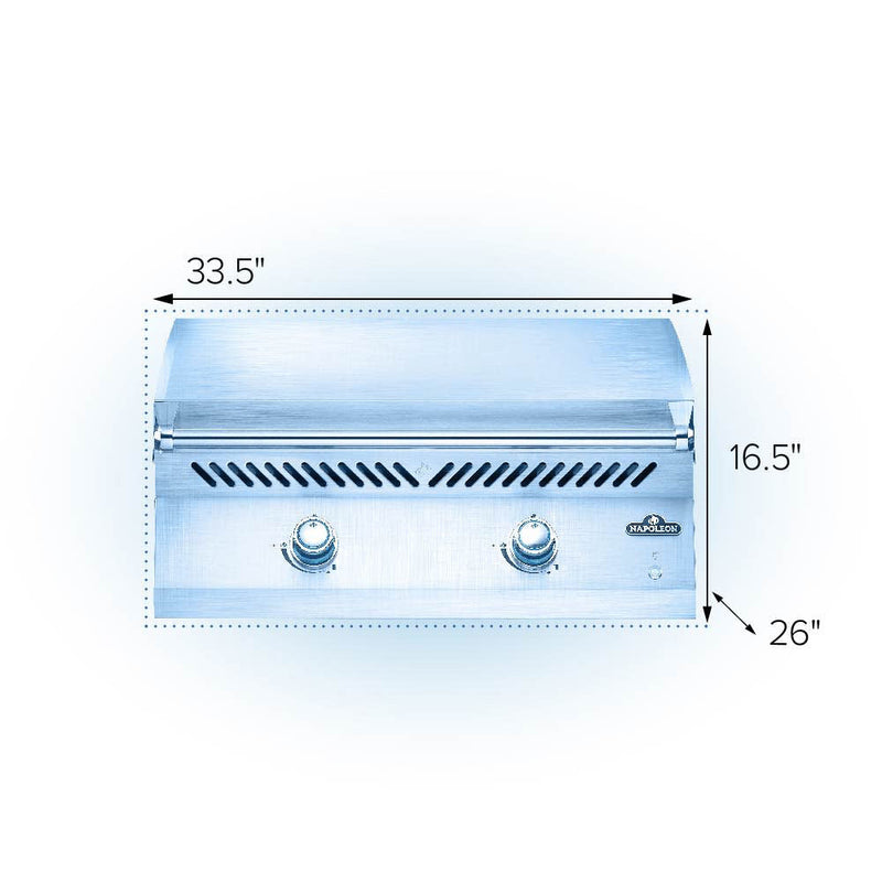 Napoleon Built-In 700 Series 32-Inch Gas Griddle - Stainless Steel