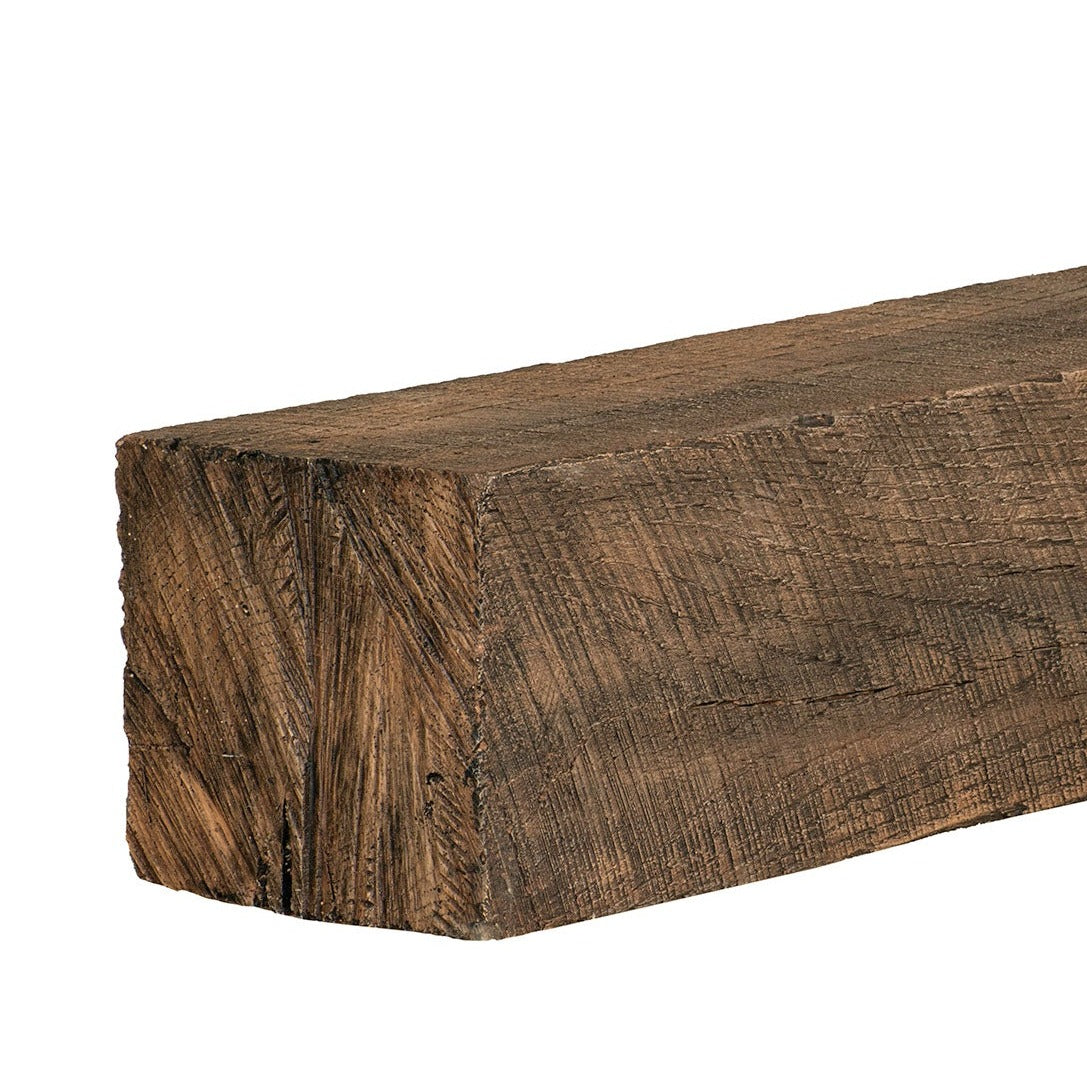 New River Weathered Beam Non-Combustible Mantel Shelf FIELDSTONE Finish