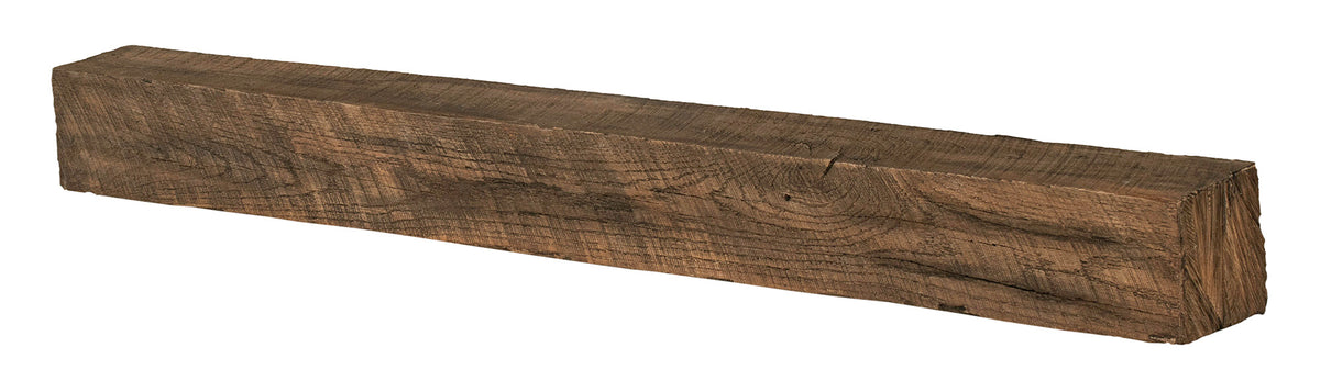 New River Weathered Beam Non-Combustible Mantel Shelf FIELDSTONE Finish