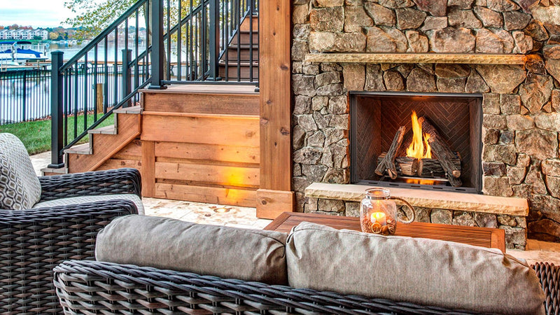 Majestic Courtyard 42" Outdoor Traditional Gas Fireplace - Model ODCOUG-42