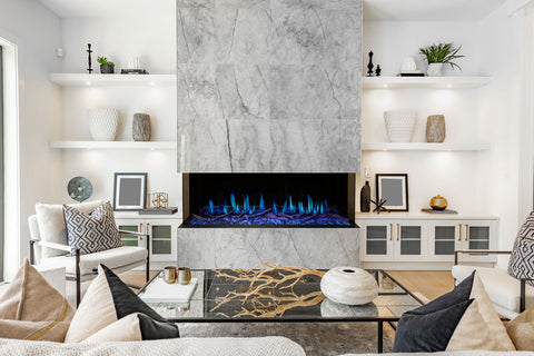 Modern Flames Orion Multi 60-Inch Three-Sided Built-In Electric Fireplace - Model OR60-MULTI