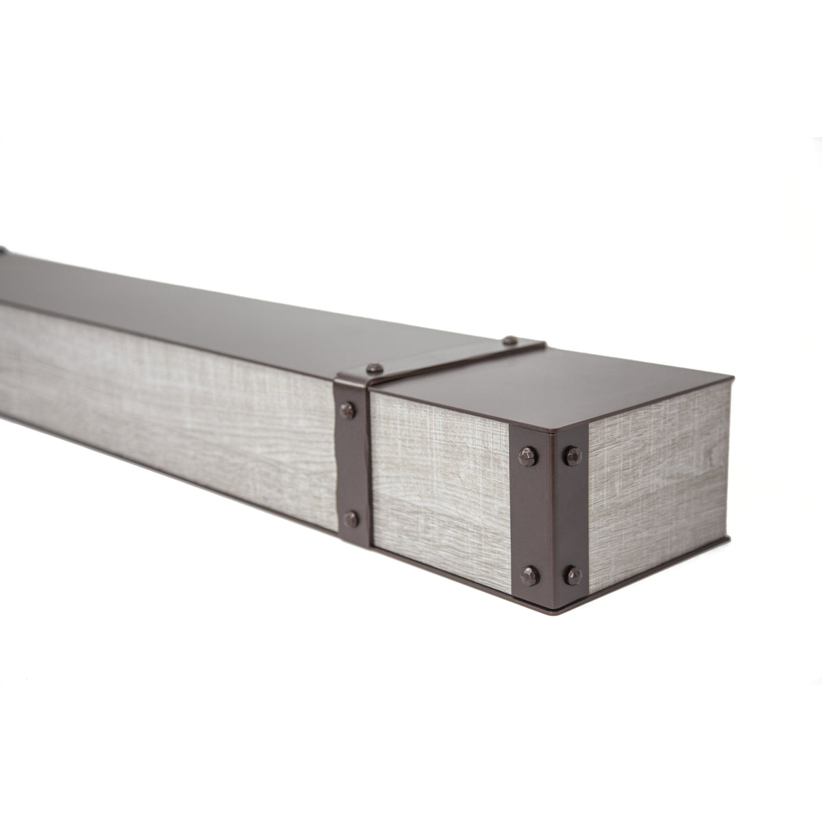 Fully Customizable Floating Shelves Transitional Wood+Metal in 25+ Finishes and Any Size