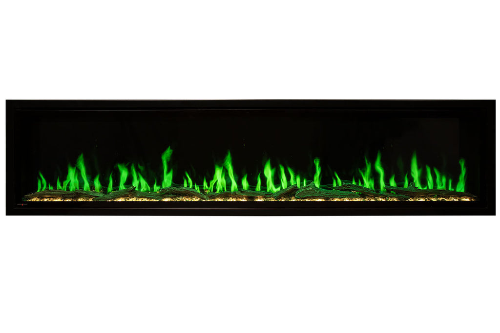 Modern Flames Orion Slim 100-Inch Three-Sided Built-In Electric Fireplace - Model OR100-SLIM
