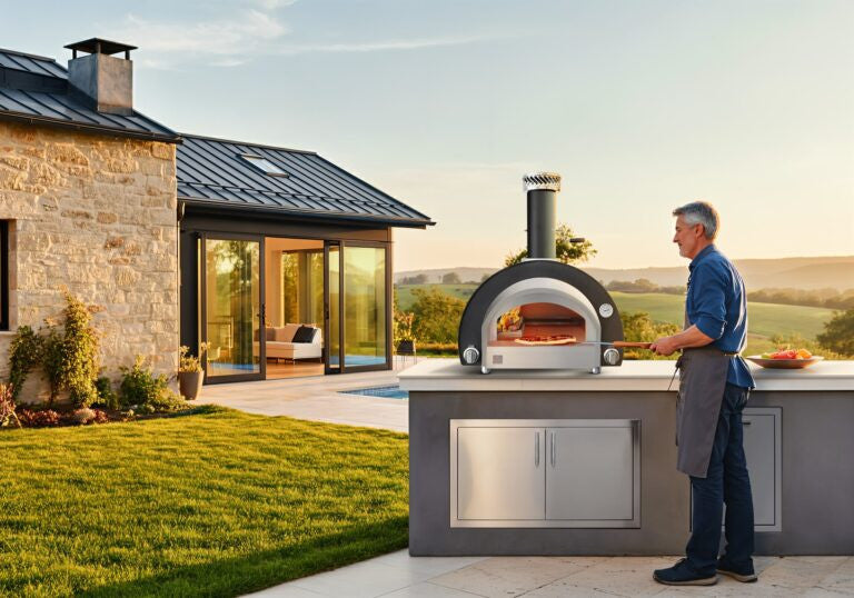 Summerset 32" Countertop Hybrid Gas & Wood-Fired Outdoor Pizza Oven