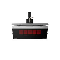 Bromic Platinum Gas Heat Deflector — Platinum Gas 500; manufacturer installation illustration, heater sold separately