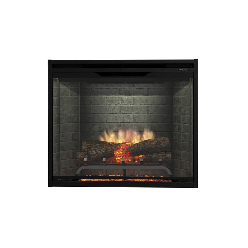 Dimplex Revillusion 30" Built-In Electric Firebox (next-gen REV) - Model REV30 — Neutral Brick interior finish