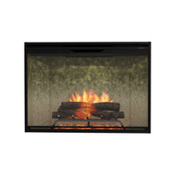 Dimplex Revillusion 42" Built-In Electric Firebox (next-gen REV) - Model REV42 — Weathered Concrete interior finish