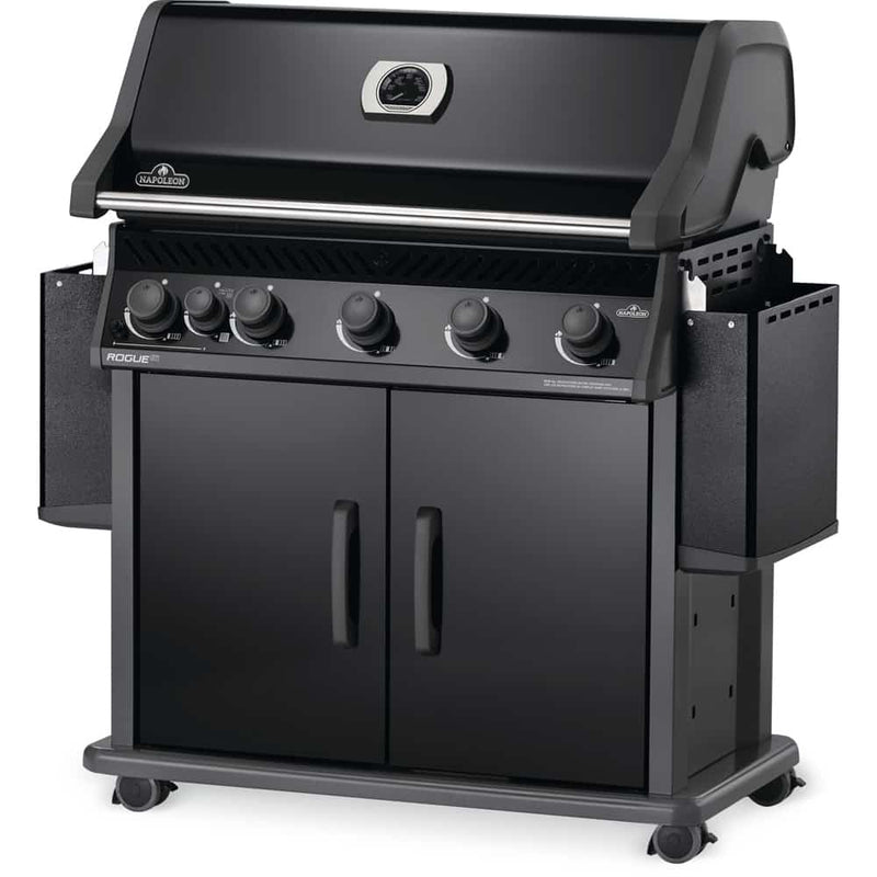 Napoleon Rogue XT 625 SIB Gas Grill with Infrared Side Burner - Black