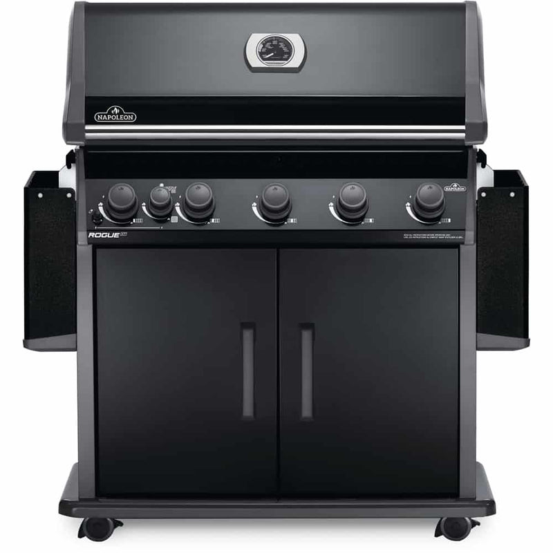 Napoleon Rogue XT 625 SIB Gas Grill with Infrared Side Burner - Black