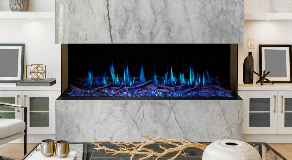 Modern Flames Orion Multi 100-Inch Three-Sided Built-In Electric Fireplace OR100-MULTI