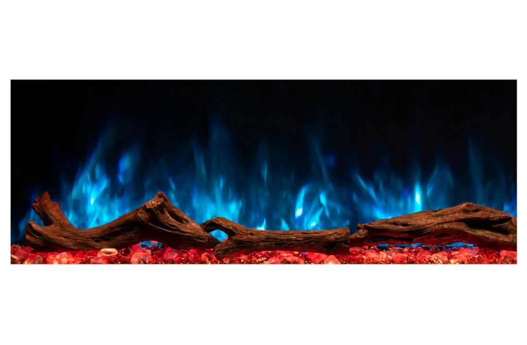 Modern Flames LPM-6816-WMC Landscape Pro Multi 68-Inch Three-Sided / Two-Sided Electric Fireplace with Wall Mount Mantel