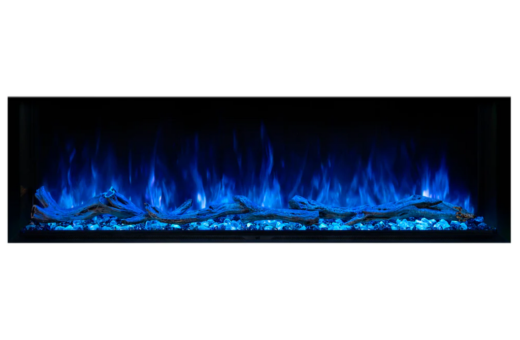 Modern Flames LPM-6816-WMC Landscape Pro Multi 68-Inch Three-Sided / Two-Sided Electric Fireplace with Wall Mount Mantel
