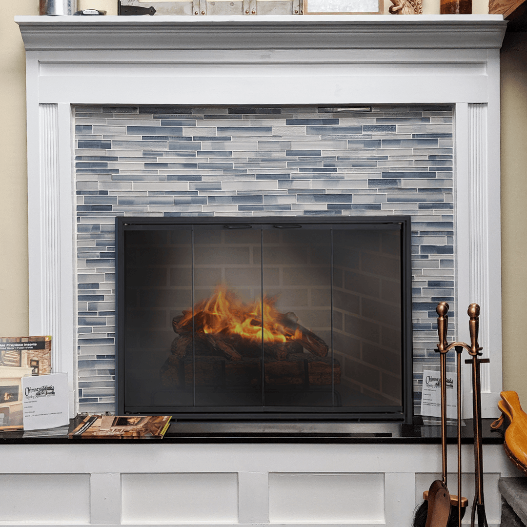 Stiletto Masonry & Prefab Fireplace Glass Doors | Modern & Elegant Fireplace Doors | Easy Installation & Durable Quality | Custom Made