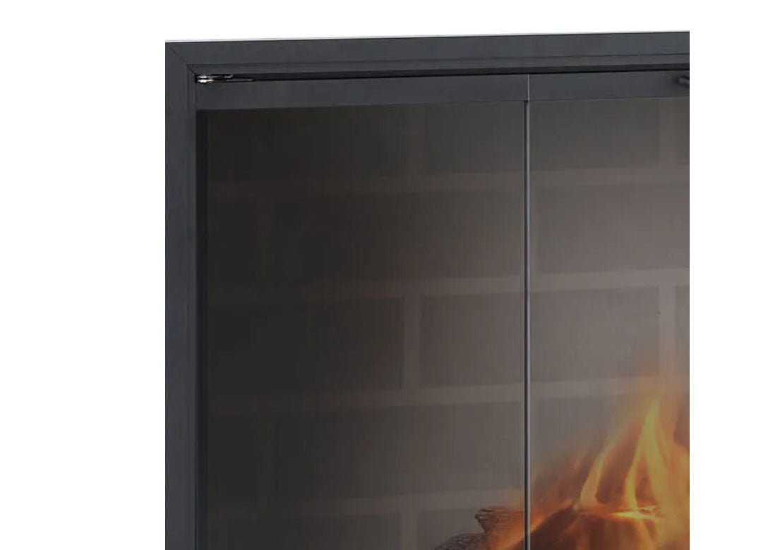 Stiletto Cutback Fireplace Glass Doors | Modern & Elegant Fireplace Doors | Easy Installation & Durable Quality | Custom Made