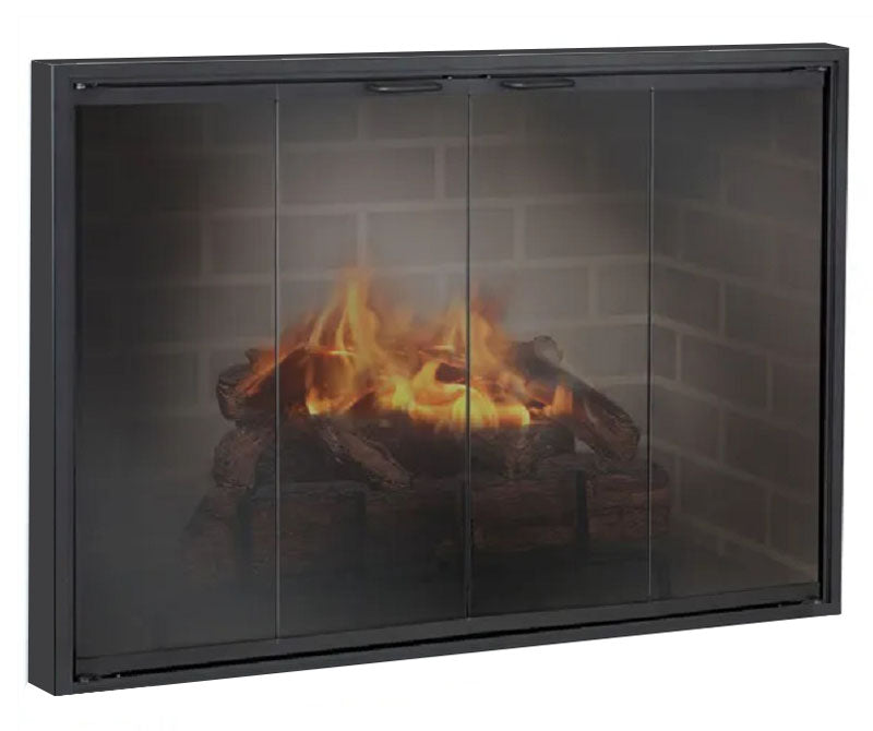 Stiletto Masonry & Prefab Fireplace Glass Doors | Modern & Elegant Fireplace Doors | Easy Installation & Durable Quality | Custom Made