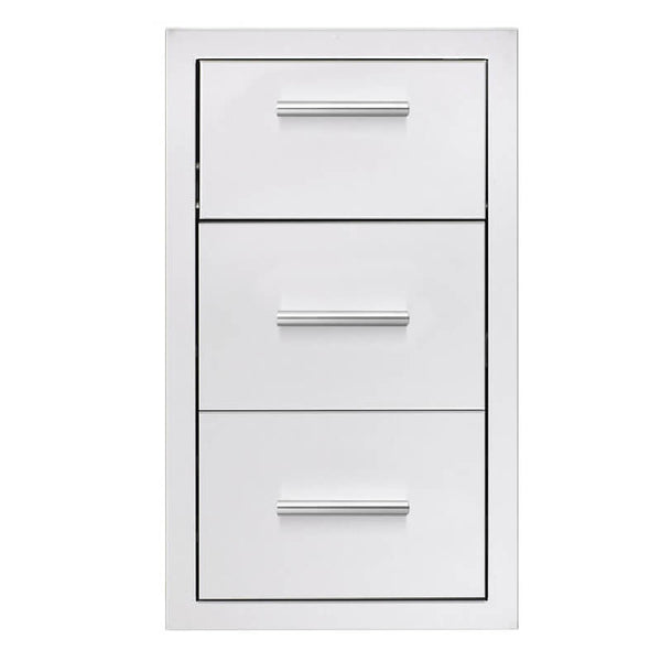 Summerset 17" Vertical 2-Drawer & Paper Towel Holder Combo - Masonry
