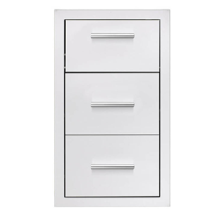 Summerset 17" Vertical 2-Drawer & Paper Towel Holder Combo - Masonry