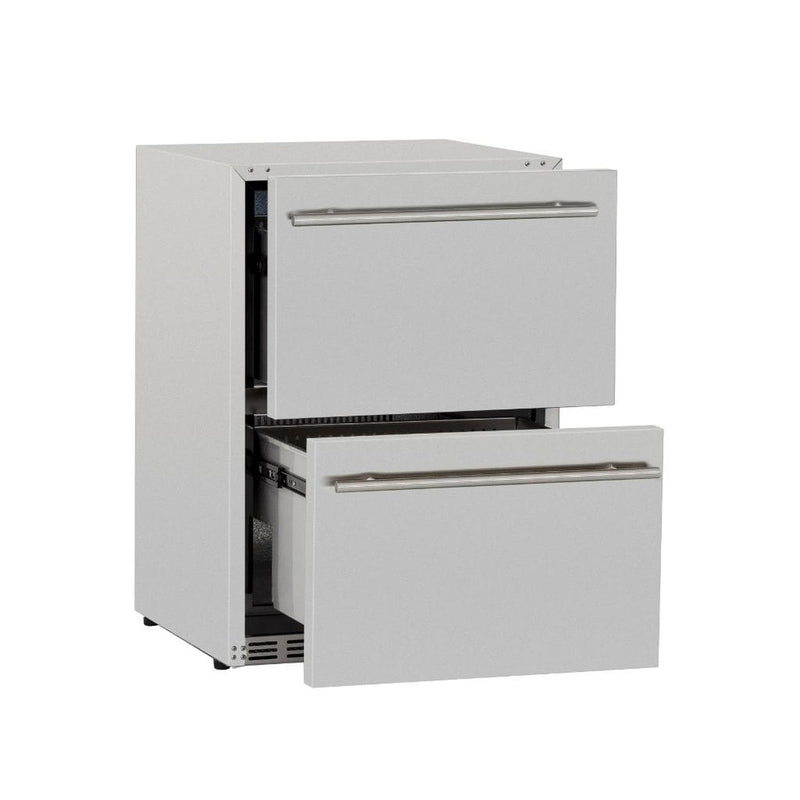 Summerset 24" Deluxe Outdoor-Rated 5.3 Cu. Ft. 2-Drawer Refrigerator