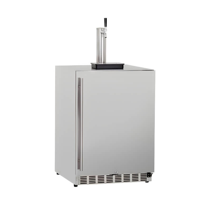 Summerset 24" Deluxe Outdoor-Rated Single Tap Kegerator (6.6 Cu. Ft.)