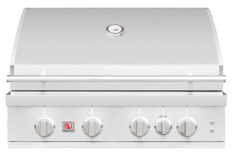 Summerset Sizzler Pro 32-Inch 4-Burner Built-In Gas Grill with Rear Infrared Burner
