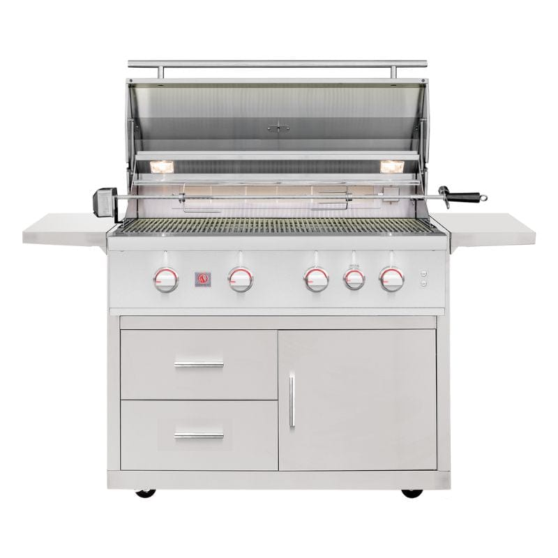 Summerset Deluxe Grill Cart for 40-Inch TRL Pro & TRL 38 Gas Grills