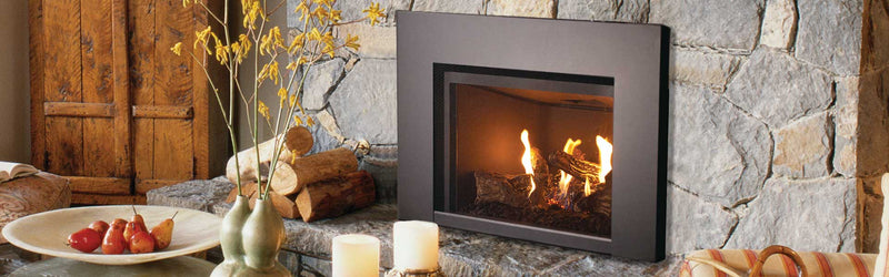 Superior DRI2027 direct-vent gas fireplace insert lifestyle room scene hero banner
