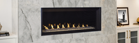 Superior VRL6048ZEN linear vent-free gas fireplace lifestyle room scene hero banner