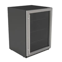 Summerset 24" Outdoor Rated Refrigerator with Glass Door & Glass Shelves