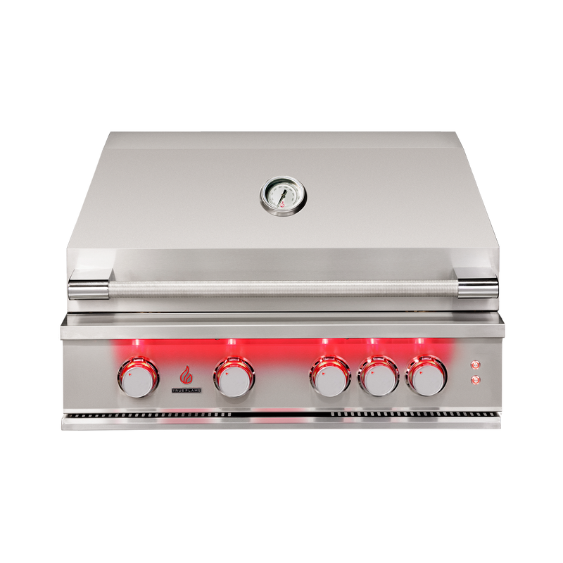 TrueFlame 32-Inch Built-In Gas Grill — manufacturer front view