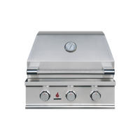 TrueFlame E Series 25-Inch Built-In Gas Grill — manufacturer front view