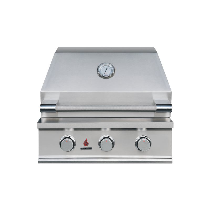 TrueFlame E Series 25-Inch Built-In Gas Grill — manufacturer front view