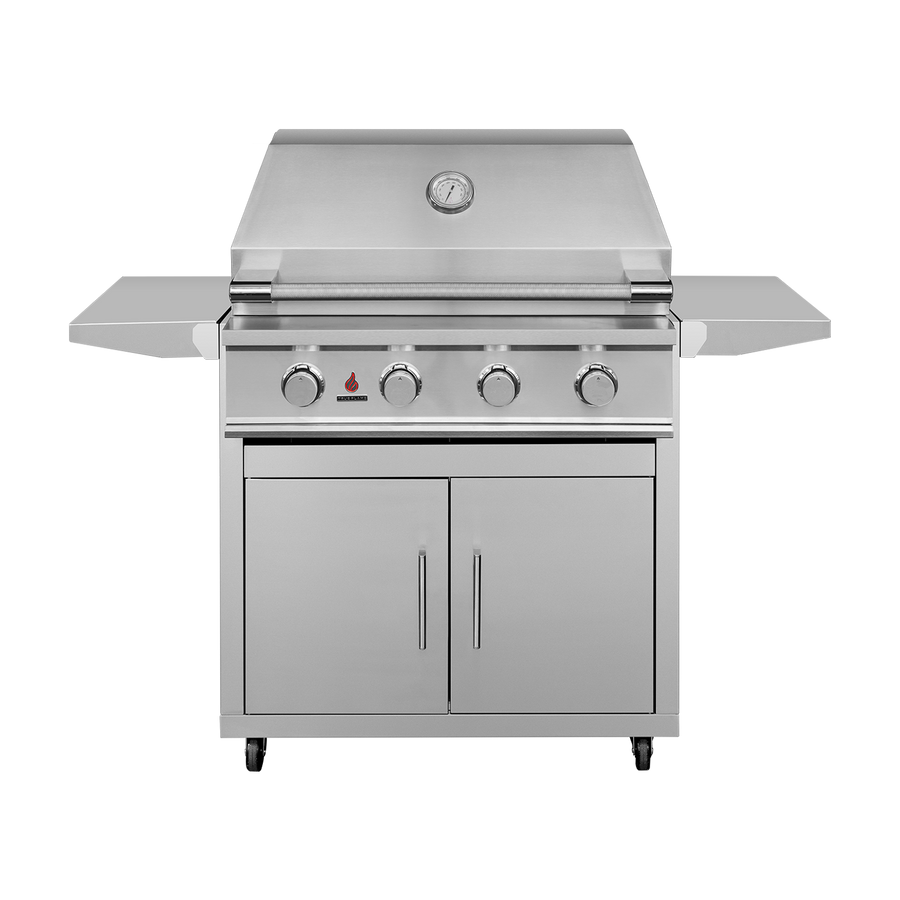 TrueFlame E Series 32-Inch Freestanding Gas Grill with Cart