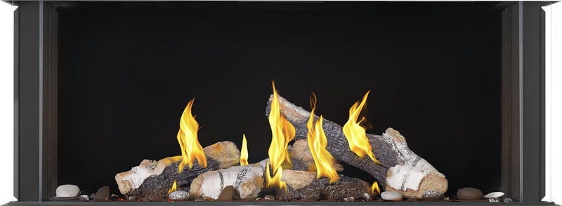 Napoleon Tall Bay Luxuria 50" 3-Sided Direct Vent Gas Fireplace - Model TLVX50LBN