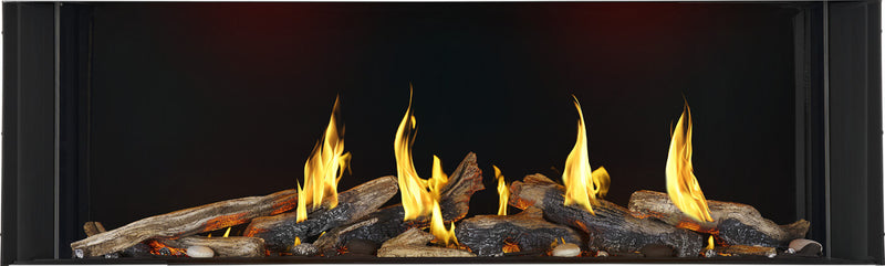 Napoleon Tall Bay Luxuria 62" 3-Sided Direct Vent Gas Fireplace - Model TLVX62LBN