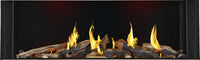 Napoleon Tall Bay Luxuria 62" 3-Sided Direct Vent Gas Fireplace - Model TLVX62LBN