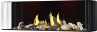 Napoleon Tall Bay Luxuria 62" 3-Sided Direct Vent Gas Fireplace - Model TLVX62LBN