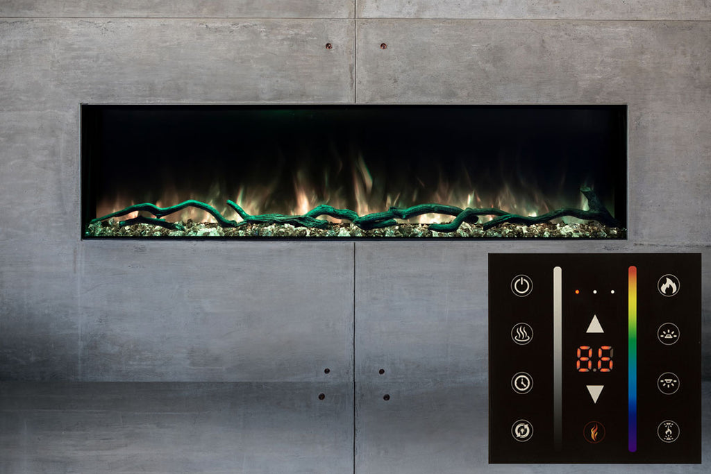 Modern Flames Landscape Pro Slim 56-Inch Built In Wall Mount Electric Fireplace - Model LPS-5614