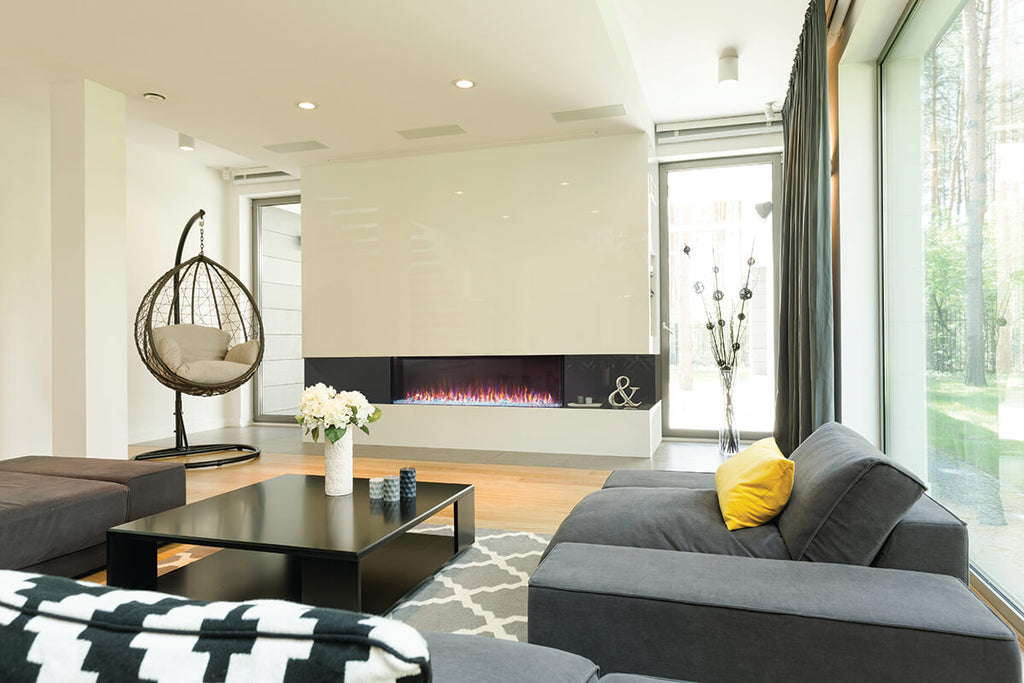 Trivista™ Primis 60 Three-sided Built-in Electric Fireplace - Model NEFB60H-3SV