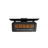 Bromic Tungsten Gas Heat Deflector — Tungsten Gas 500; manufacturer installation illustration, heater sold separately
