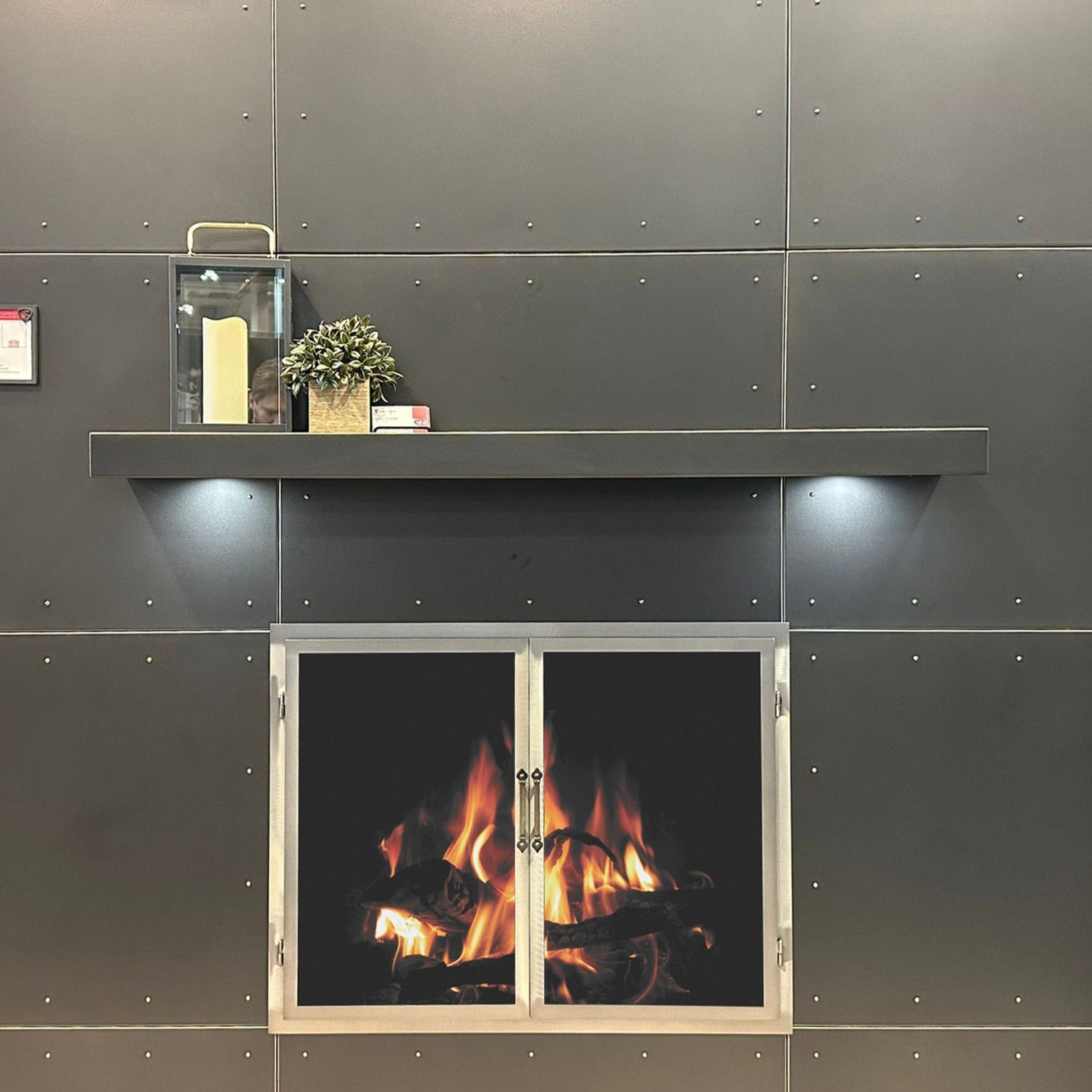 Fully Customizable LED Floating Metal Shelves Non Combustible in 25+ Finishes and Any Size