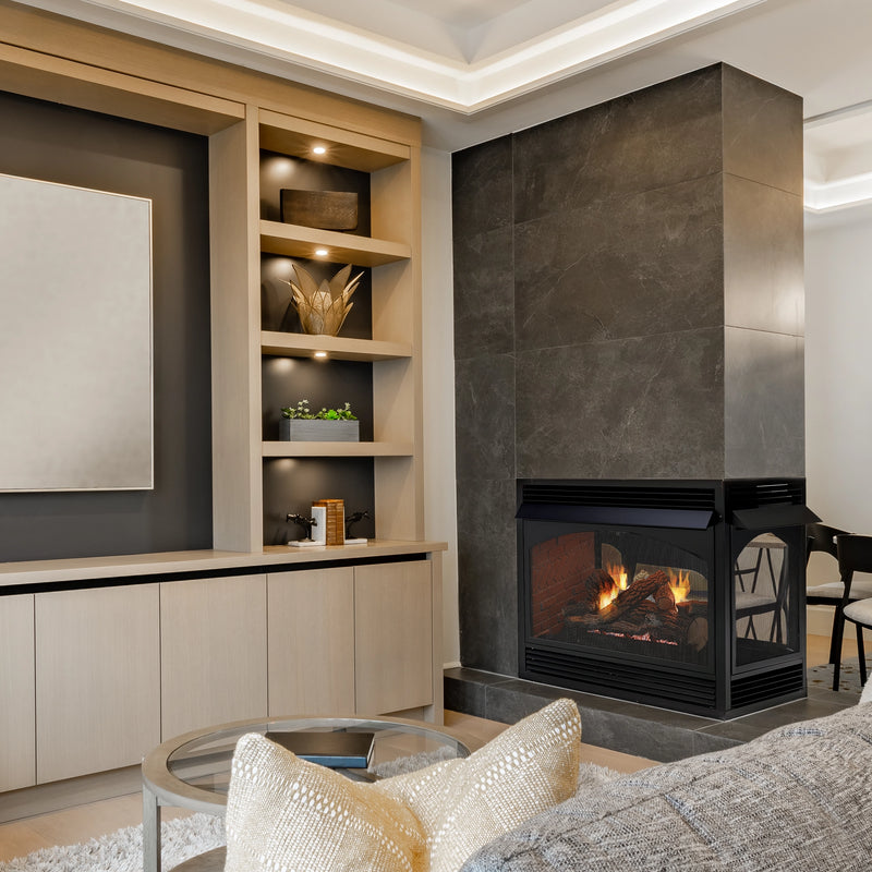 Empire 36 peninsula vent-free, living room (series image)