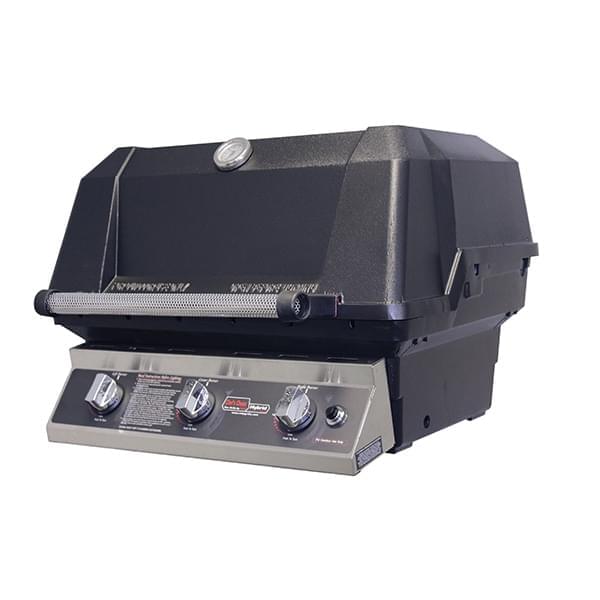 MHP WHRG4LS 27-Inch Hybrid Gas Grill Head for Built-In Installation — manufacturer head-only view