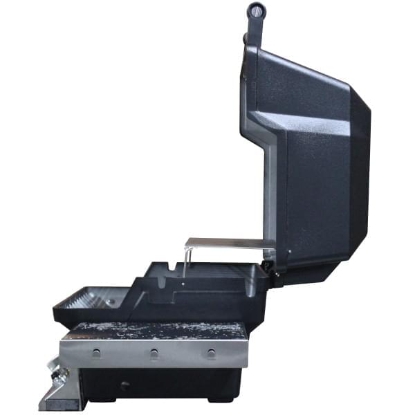 MHP WNK4DD Gas Grill Head with Folding Shelves — lid-open profile