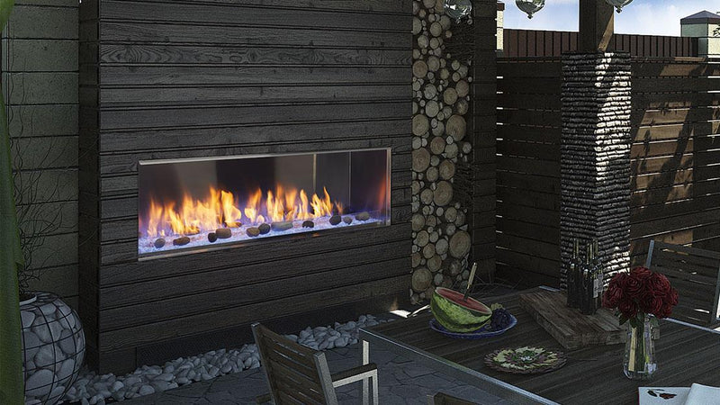 Majestic Lanai 72" Outdoor Linear Gas Fireplace - Model ODLANAIG-72