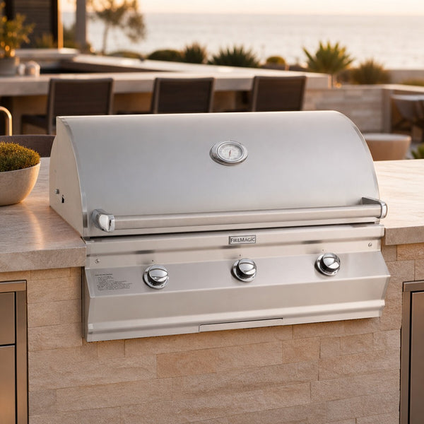 Fire Magic Choice Multi-User CM650i 36-Inch Built-In Natural Gas Grill with Analog Thermometer — lifestyle