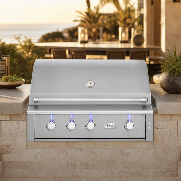 American Made Grills Alturi 42" Built-In Gas Grill with Stainless Steel Burners & Rotisserie — lifestyle