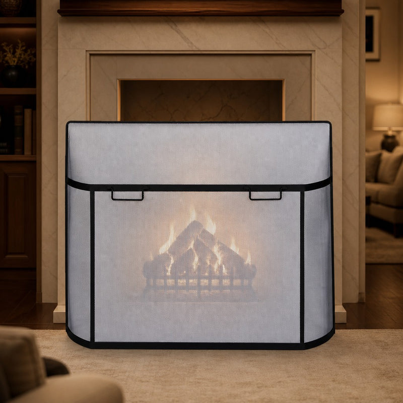 Black Curved Spark Guard Screen — lifestyle