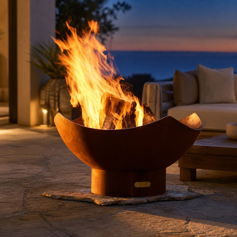 Manta Ray Fire Pit — lifestyle