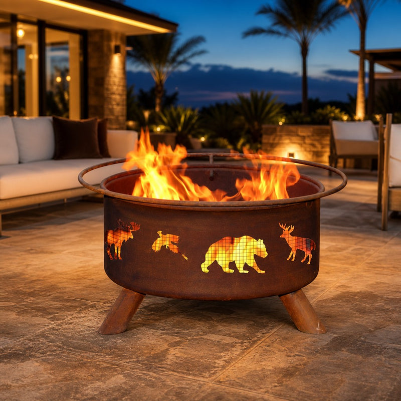 Wildlife Fire Pit — lifestyle